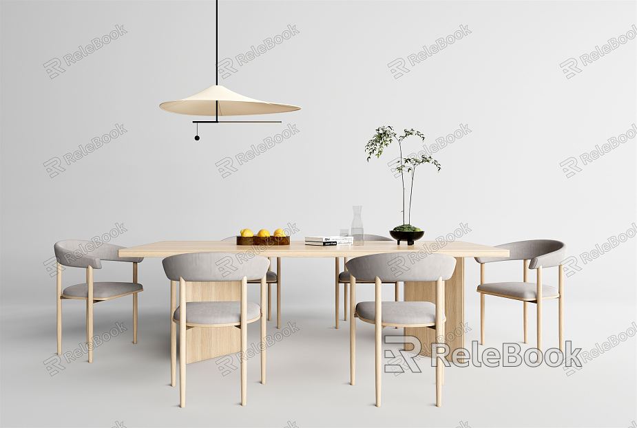 Quiet table and chair combination model