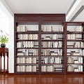 Chinese bookcase 3d model