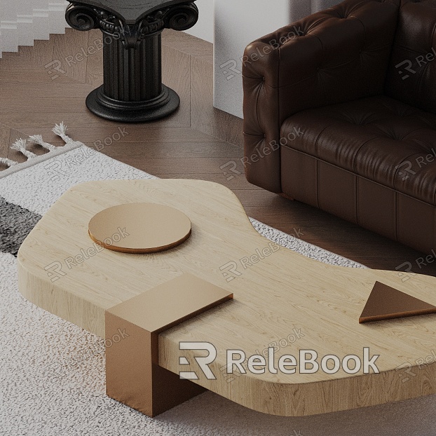 Modern coffee table model