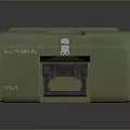 Durable Green Storage Case With Secure Latches For Daily Household Supplies