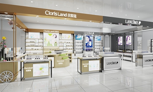 Modern Cosmetics Store 3d model