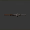 Vintage Submachine Gun With Wooden Stock And Drum Magazine Metallic Body Classic Design
