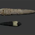 Natural Animal Horns Displaying Curved Shape Light And Dark Colors And Unique Textures