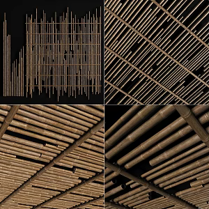 Quiet bamboo ceiling 3d model