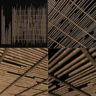 Quiet bamboo ceiling 3d model