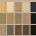 Wooden Wall Panels With Various Colors And Texture Samples Collection