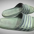 Striped Casual Slippers With Smooth Straps And Comfortable Sole For Daily Wear