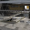 Industrial Factory Building With Metal Truss Roof Design And Supporting Structures