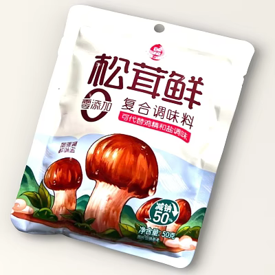 Zero Additive Songrong Fresh Compound Seasoning Replace Chicken Essence With Mushroom 50g Net Weight 3d model
