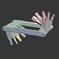 Modern tools multi-function tools multi-function screwdriver multi-function hardware tools 3d model