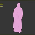 Traditional Handcrafted Ancient Human Figure Sculpture With Long Robe Hat And Beard