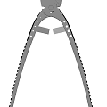 Stainless Steel Adjustable Pliers With Serrated Jaws And Grip Handles