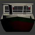 Modern Yacht Sailing by Speedboat 3d model