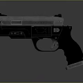 High Quality Modern Metallic Handgun With Black Grip And Tactical Sight Design