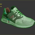 Stylish White And Gray Sneakers With Pink Teal Accents Mesh Upper And White Sole