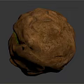 Opened Walnut with Fresh Green Kernels Inside Showing Natural Texture