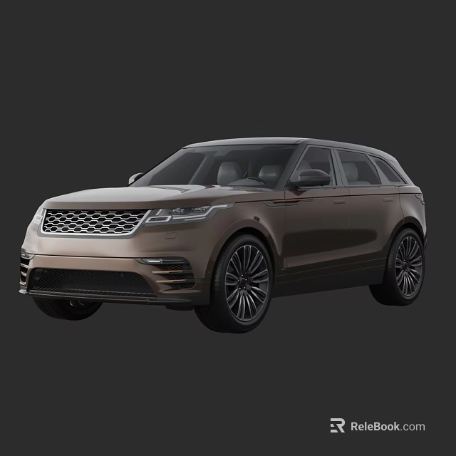 Brown Luxury SUV With Modern Front Grille And Alloy Wheels Exterior Design 3d model 
