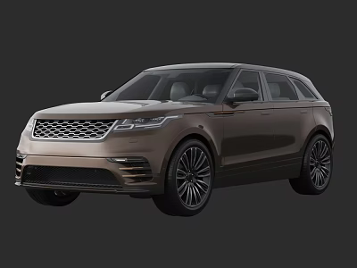 Brown Luxury SUV With Modern Front Grille And Alloy Wheels Exterior Design 3d model