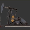 Modern oil exploration machine oil production equipment mechanical tools 3d model