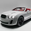 Silver Luxury Convertible Car With Red Seats And Black Wheels Sleek Design