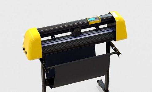 plotter with bracket 3d model