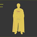 Superman Full Body in Blue Costume Red Cape and S Emblem