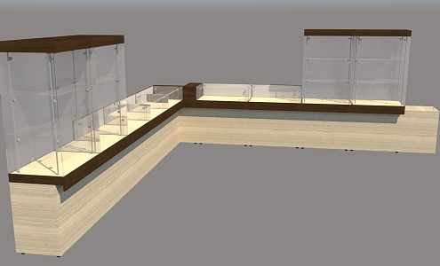 Jewelry Cabinet Product Cabinet Display Cabinet 3d model