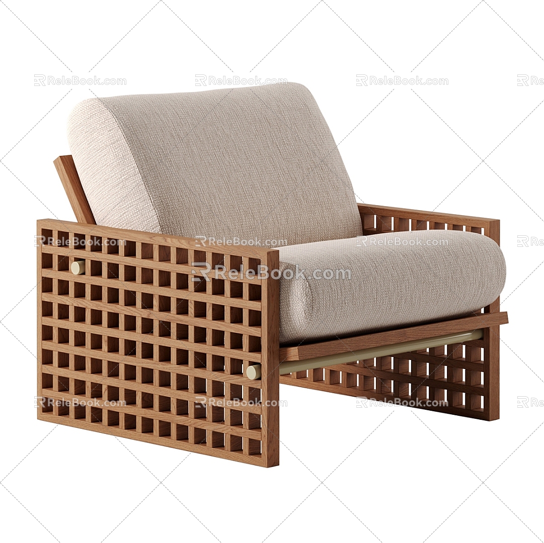 Leisure Chair Single Chair Chair Armchair 3d model