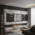 Elegant Modern Dining Living Room With Black Table Grey Chairs And Flower Vase