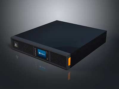 Sleek Modern Headphone Speaker With Digital Display Screen And Black Finish Design 3d model