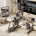 Home Gym Sports Equipment With Multi Functional Training Machine Dumbbells And Fitness Balls