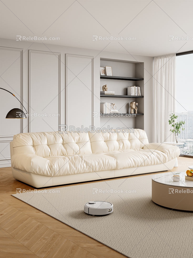 Cream sofa model