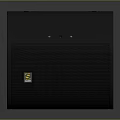 Black Speaker With Mesh Design And Audio Ports For High Quality Music Playback