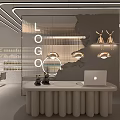 Modern Beauty Salon Interior Design With Reception Counter Mirrors Decorative Lighting And Elegant Decor
