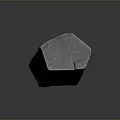 Solid Natural Stone Piece With Rough Surface And Natural Earthy Texture Details