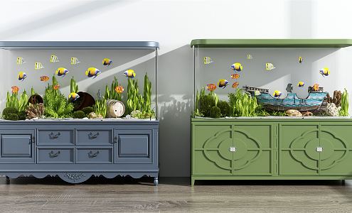 Jane Ou Fish Tank Fish Tank Combination 3d model