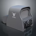Gray RANS Tactical Weapon Sight With Fox Head Logo And Durable Build