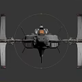 Advanced Futuristic Spaceship With Aerodynamic Structure Cockpit And Thrusters For Space Exploration