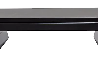 Modern Black Console Table With Sleek Design And Metal Legs For Living Room Decor 3d model