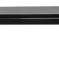 Modern Black Console Table With Sleek Design And Metal Legs For Living Room Decor