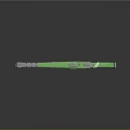 Futuristic Green Weapon With Modern Design Sleek Structure And Metallic Components 3d model