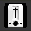 Proctor Silex Two Slice Black Silver Toaster With Control Knobs And Buttons