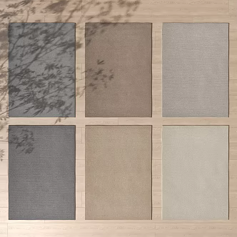 Minimalist Plain Carpet 3d model