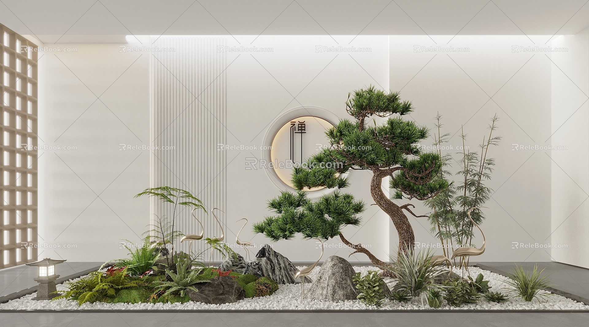 Garden landscape landscape landscape sketch courtyard landscape stone courtyard sketch landscape tree 3d model