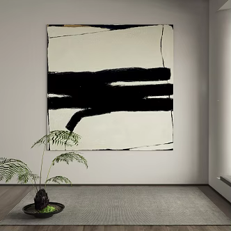 modern decorative painting 3d model