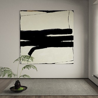 modern decorative painting 3d model