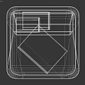 Modern White Trash Bin With Open Top Design Containing Waste and Instruction Manual On Lid