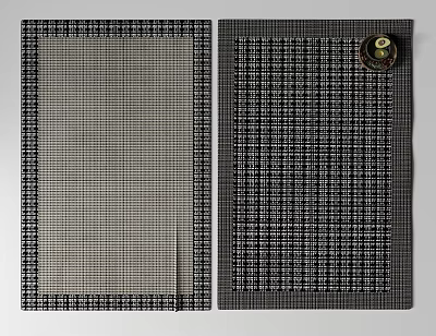 modern square carpet carpet 3d model