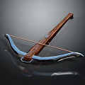 Traditional Wooden Bow With Metal Accents And Decorative String Design Detail