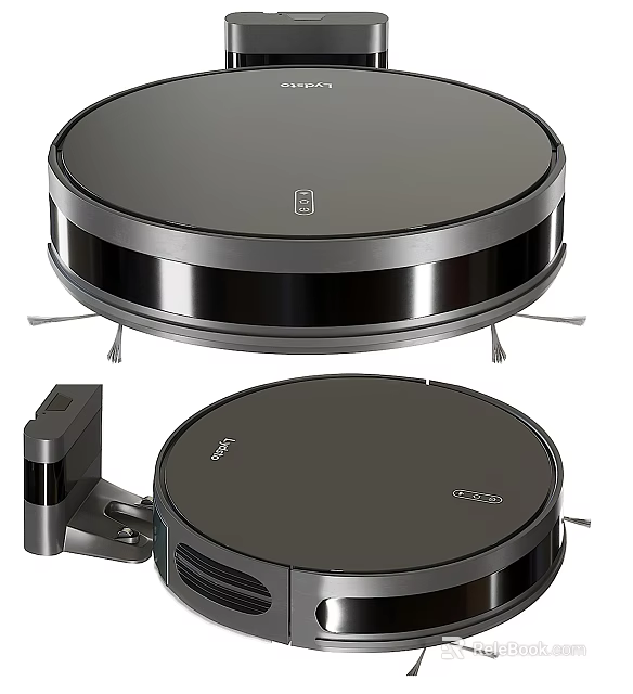 Efficient Smart Robot Vacuum Cleaner With Automatic Floor Cleaning And Modern Design 3d model 